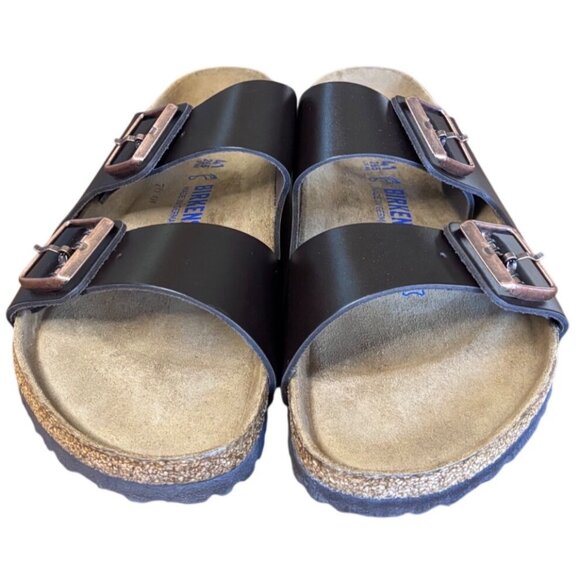 Birkenstock Arizona Soft Footbed Oiled Leather Sandals Size 10 EU 41 Women New - Picture 6 of 11